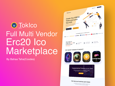 TokICO- Full Erc20 Tokens Ico Marketplace envato nft ui web3