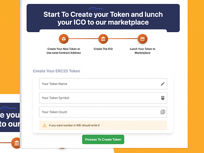 TokICO- Full Erc20 Tokens Ico Marketplace adobe xd blockchain nft ui web3