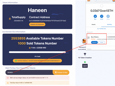 TokICO- Full Erc20 Tokens Ico Marketplace adobe xd design illustration ui