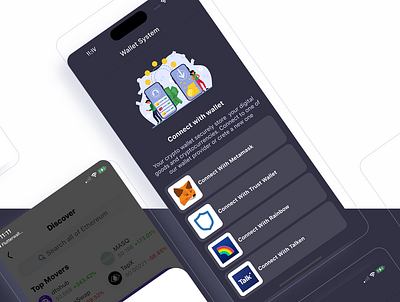 MultiWallets -Crypto Flutter Multi Wallet System Addons adobe xd android app design flutter ios