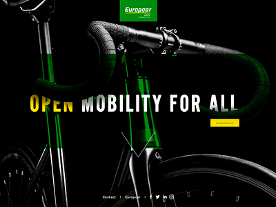 Europcar Bikes - Mobility design social media design ui ux web website