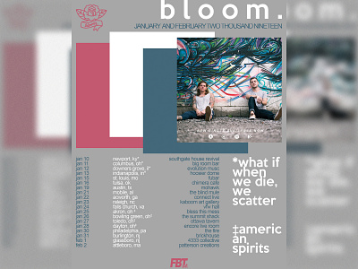 bloom. January Tour Flyer