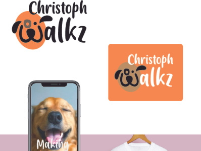 Christoph walkz design branding design identity dog design like logo logodesign