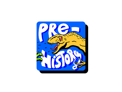 Pre-History apple pencil art cartoon dinosaurs drawing hand lettering history ink ipad pre pre history