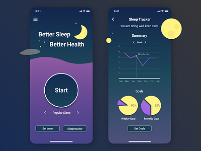 App Mockup - Sleep Tracker