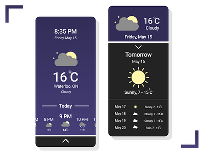 Weather App dailyui design designs minimal mockup ui ux weather