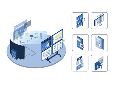 Isometric web illustration (Serial Monitor)