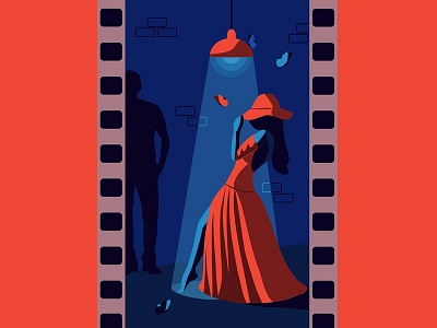 Ledy in red app design blue dark dribbble girl illustration illustrator ledy new red vector woman девушка иллюстратор иллюстрация