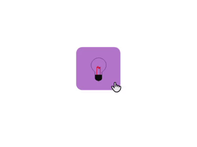 Light Bulb app design icon micro interaction ui