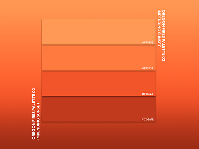 Oregon Fires Palette 02 - Impending Sunset branding color palette design graphic design illustrator oregon print vector