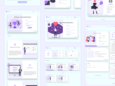 School Project - Corporate Event Planner design ui ux web