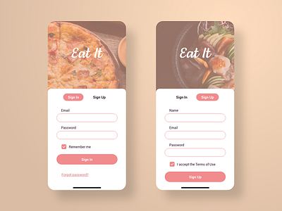 Daily UI Day 001 - Food App