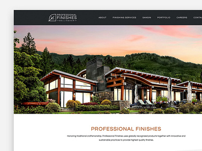 Professional Finishes Website Design and Development design web design web development wordpress