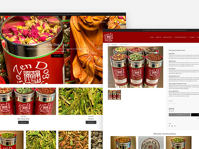 Shopify eCommerce Store for Zen Dog Teas ecommerce shopify web design web development