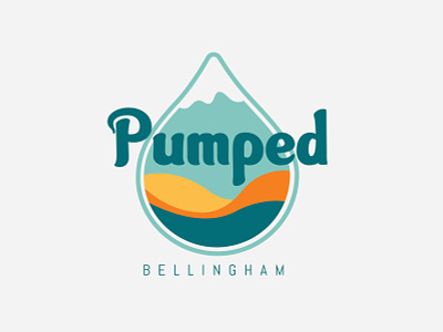Pumped Bellingham Logo Design branding graphic design logo water drop logo