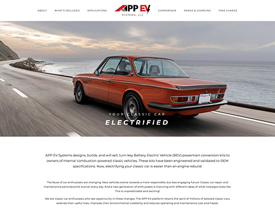 APP EV Systems Website Design and Development web design web development wordpress