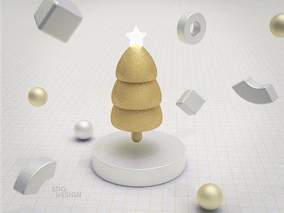 Christmas Tree 3d art concept graphic design illustration merrychristmas rhino tree xmas