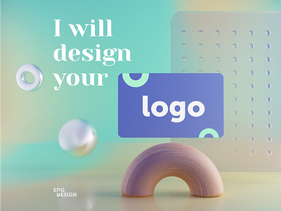I will design your LOGO 2021 3d art branding concept graphic design illustration logo vector