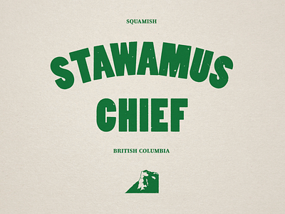 Stawamus Chief british columbia canada graphic design illustration nature squamish stawamus the chief type