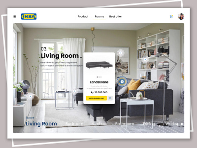 Furniture Website UI app branding clean design illustration ui uiux ux webdesign