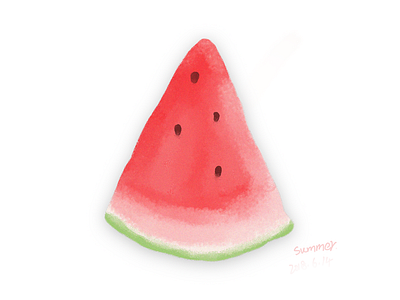 A watermelon design illustration painting