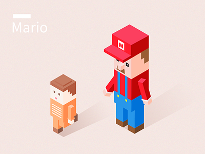 Mario 2.5d design illustration