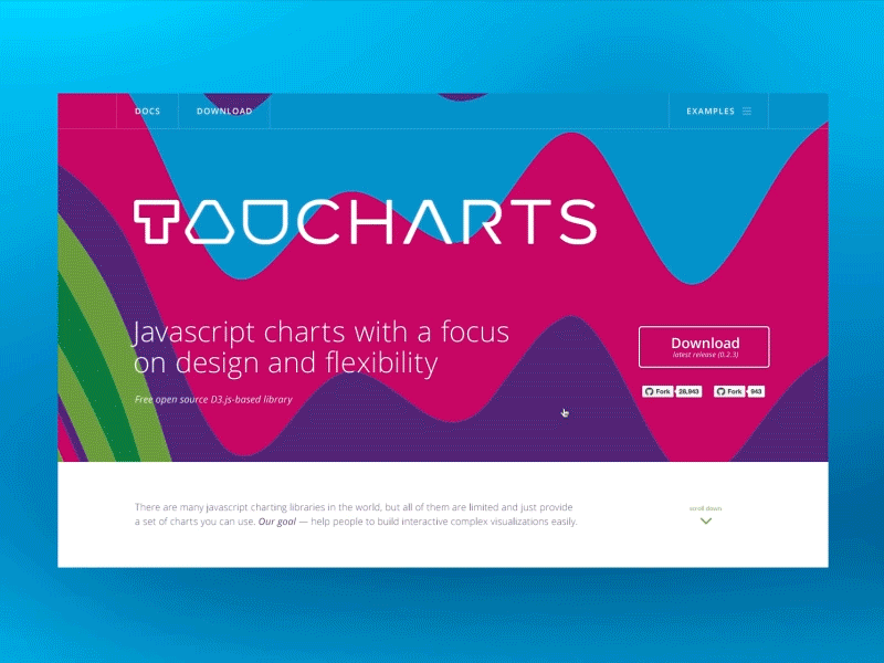 Taucharts charts clean javascript landing layout web website