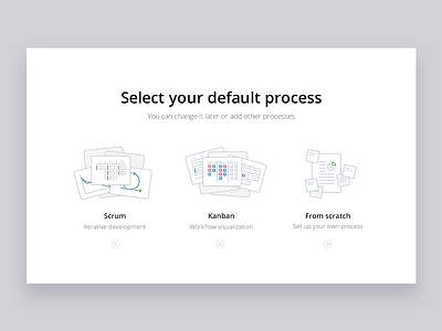 Start Screen icon kanban srcum start screen ux web app