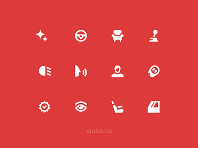 Auto.ru icons icons pack icons set solid