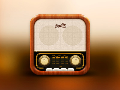 Radio app icon ios iso radio
