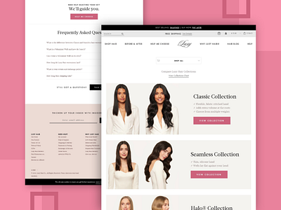 Luxy Hair Ecommerce Website Design