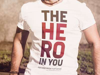 T Shirt Heroes International branding graphic design