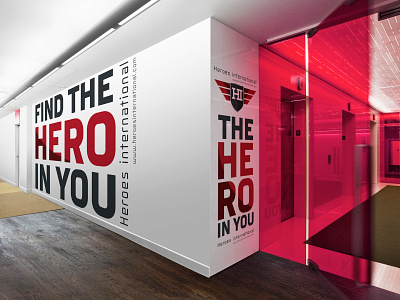 Wall Heroes International USA branding graphic design illustration logo