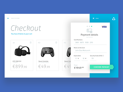 Checkout Daily UI card checkout credit dailyui details experiment htc payment shadows ui vive