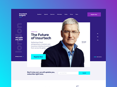 Insure Tech apple blue clean design interface minimalistic purple ui ux web website