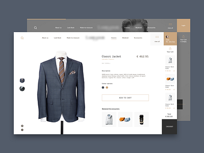 E-Commerce stuff clean design development e commerce gold luxury luxury brand minimalistic online portugal store suits ui ux web web design