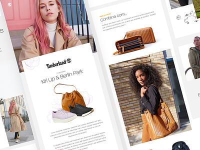 Timberland Newsletters clean design email minimalistic newsletter portugal timberland ui ui ux design