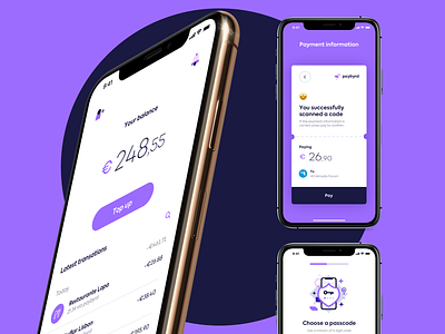 Paybyrd Mobile App android app clear design duall finance illustration ios iphone minimalistic portugal simple ui ux web