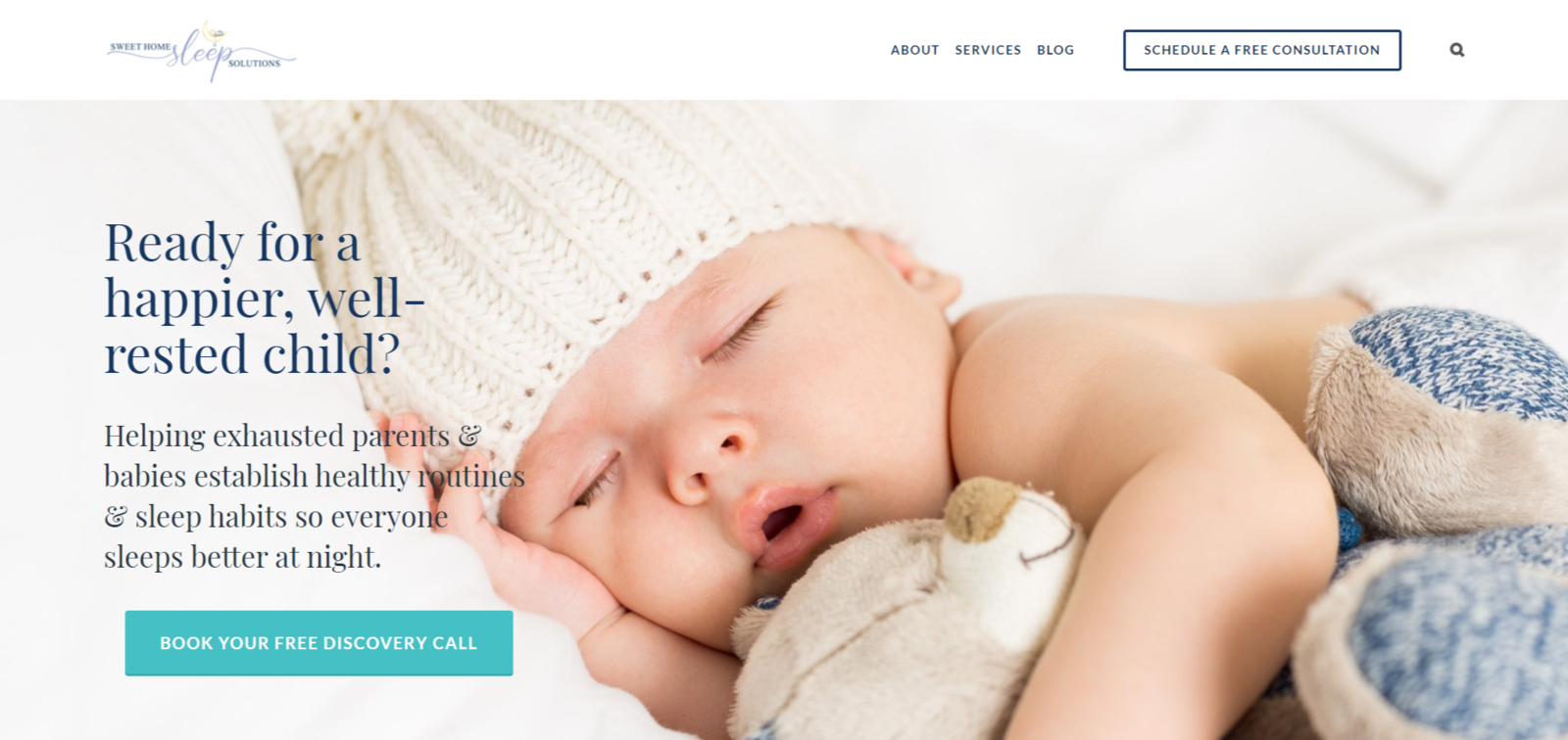 Sweet Home Sleep Solutions Website Design by Kat Collins on Dribbble