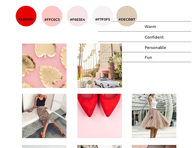 Jaime Diehl Style Moodboard branding design mood board moodboard typography web design website design