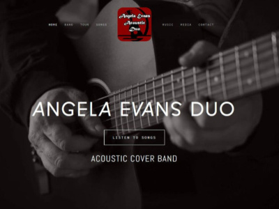 Website Redesign for Band acoustic band design music musician singer squarespace design typography web design website design