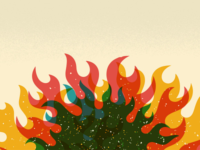 Campfire art campfire design fire flame flames flat illustration illustrator minimal texture vector