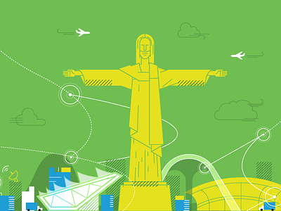 Cisco Olympics Illustration - Rio de Janeiro