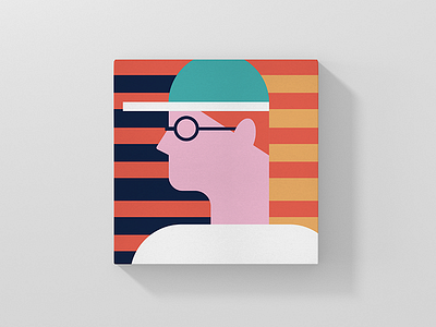 Citizen art direction character glasses hat icon illustration lines man person vector