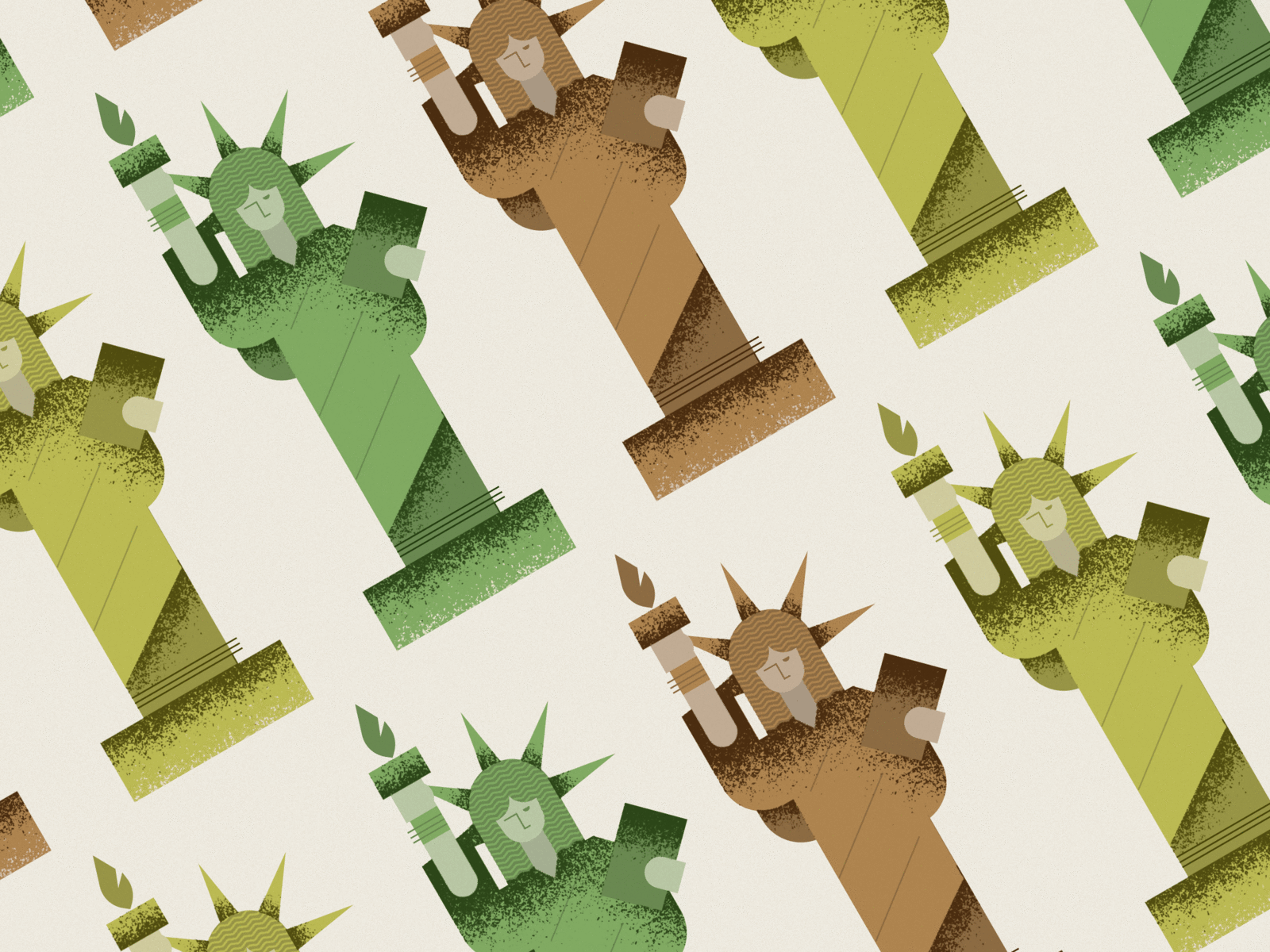 Statue of Liberty america art art direction business design editorial flat geometric graphic illustration illustrator liberty minimal new york politics statue statue of liberty texture vector