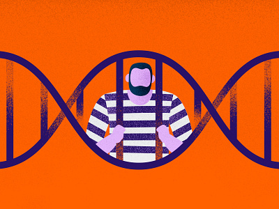DNA Rape kit adobeillustator dna editorial flat graphic illustration jail prisoner texture vector