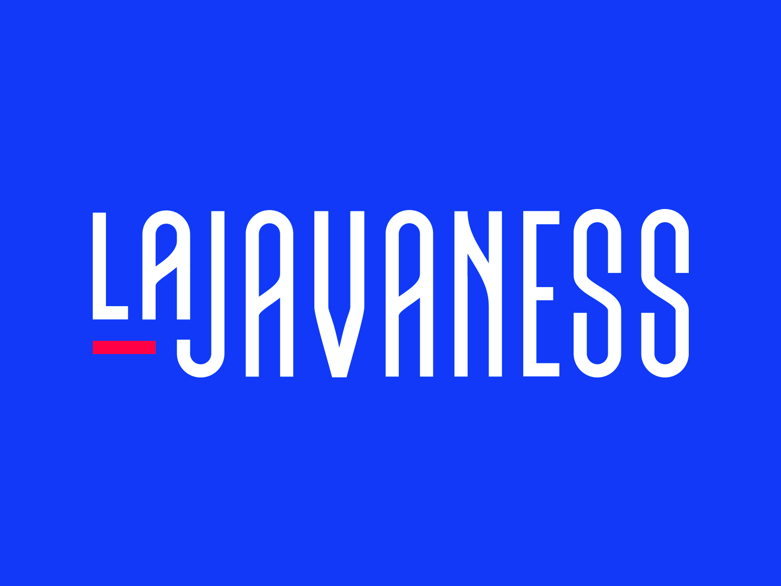 Logotype - La Javaness artnouveau belle epoque blue branding french logo logodesign logotype logotype design modern red typography vector visual identity white wordmark