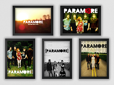 Paramore "Brand New Eyes" Posters band branding music music art paramore photoshop poster poster art print