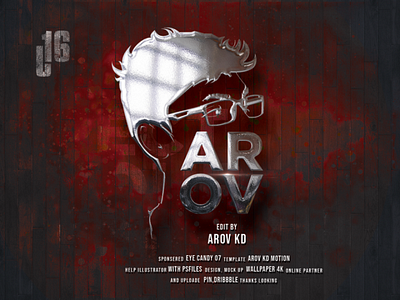 AROV KD face logo silver logo