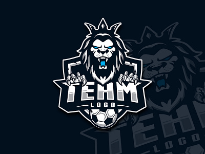 Lion esport logo illustration logo mascot vector